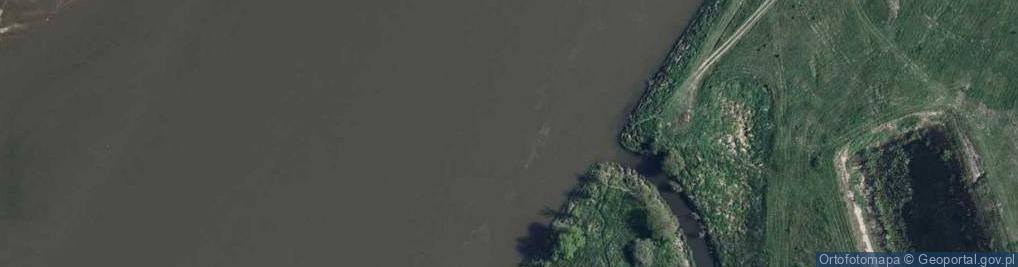 Zdjęcie satelitarne Ujście Bystrej- rz. Wisła [P362