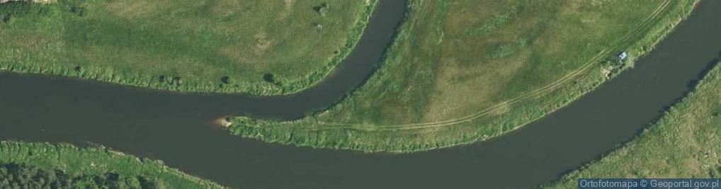 Zdjęcie satelitarne ujście Drawy- rz. Noteć [P]