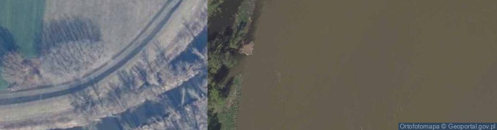 Zdjęcie satelitarne Ujście Iłżanki- rz. Wisła [L340