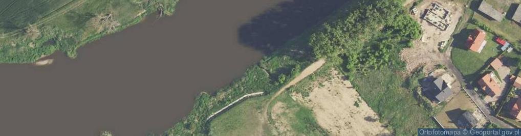 Zdjęcie satelitarne Ujście Kaczej Strugi do rz. Warta