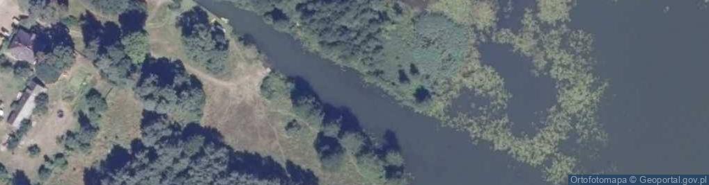 Zdjęcie satelitarne Ujście Kanału Augustowskiego do Jeziora Krzywego