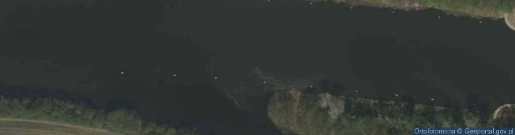 Zdjęcie satelitarne Ujście Kanału Gliwickiego do rz. Kłodnica