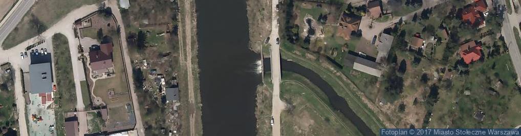 Zdjęcie satelitarne Ujście Kanału Markowskiego do Kanału Żerańskiego