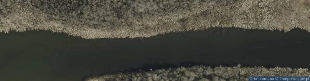 Zdjęcie satelitarne Ujście Kanału Ostródzkiego do jez. Pauzeńskiego