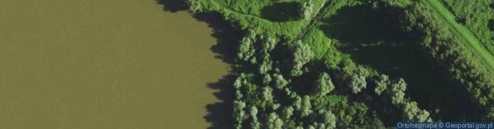 Zdjęcie satelitarne Ujście Kanału Ulgi do rz. Wisła