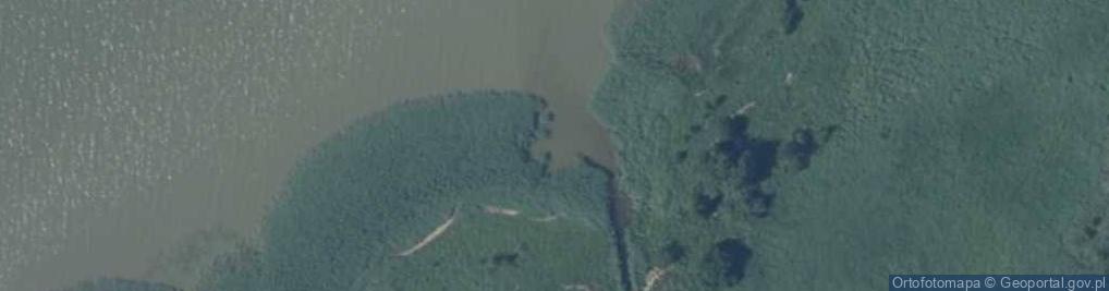 Zdjęcie satelitarne ujście Narusy- Zalew Wiślany
