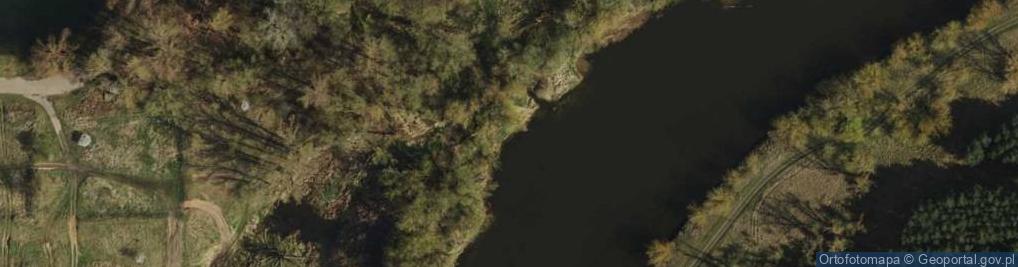 Zdjęcie satelitarne Ujście Różanego Strumienia do rz. Warta