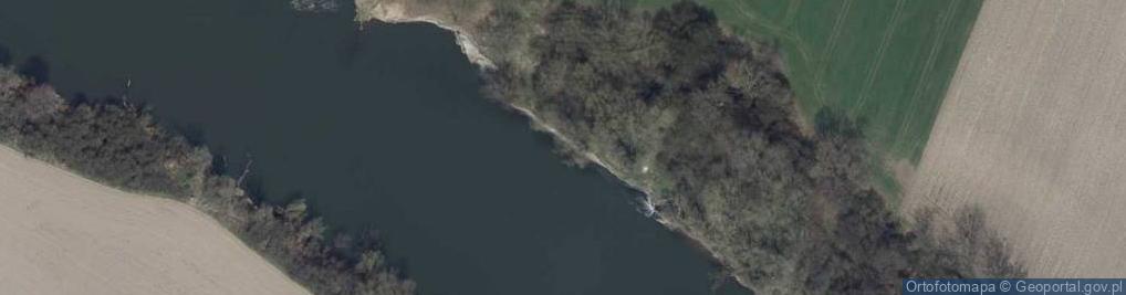 Zdjęcie satelitarne Ujście rz. Brzeziec do rz. Odra