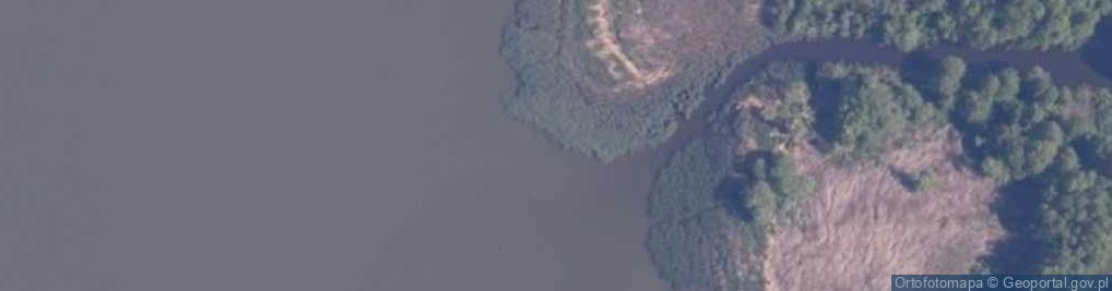 Zdjęcie satelitarne Ujście rz. Bukowa do jez. Bukowo