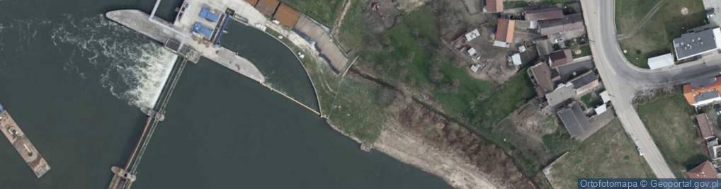 Zdjęcie satelitarne Ujście rz. Czarnka do rz. Odra