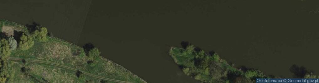 Zdjęcie satelitarne Ujście rz. Kanał Odry do rz. Odra