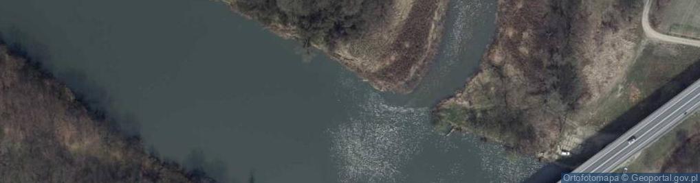 Zdjęcie satelitarne Ujście rz. Kłodnica do rz. Odra
