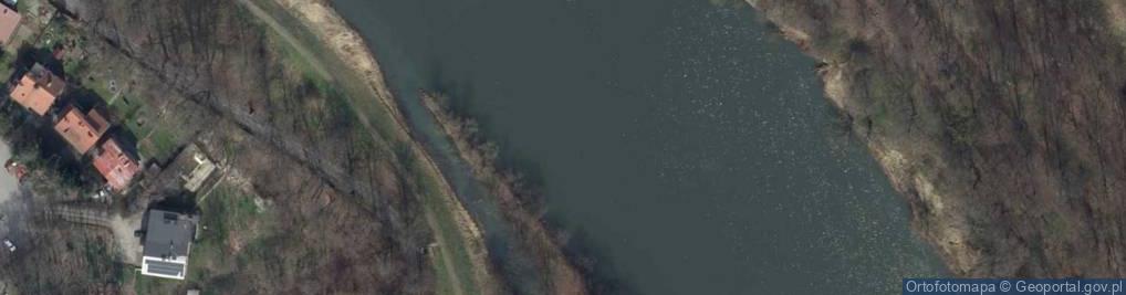 Zdjęcie satelitarne Ujście rz. Koźlanka do rz. Odra