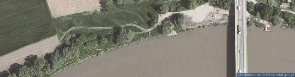 Zdjęcie satelitarne Ujście rz. Łagówka do rz. Wisła