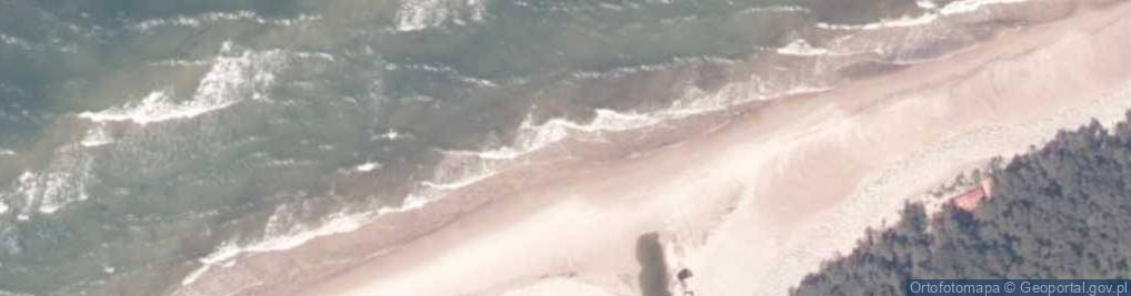 Zdjęcie satelitarne Ujście rz. Liwskie Ujście do Bałtyku