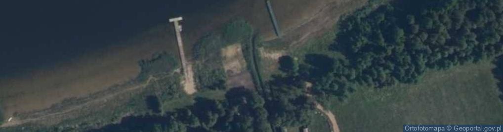 Zdjęcie satelitarne Ujscie rz. Łupianka do jez. Roś