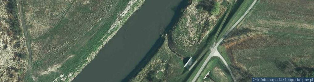 Zdjęcie satelitarne Ujście rz. Młynówka do rz. Wisła