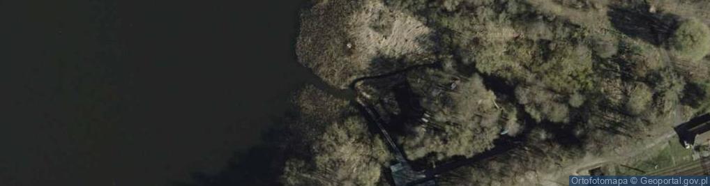 Zdjęcie satelitarne Ujście rz. Morlińska Struga do Drwęckiego Jeziora