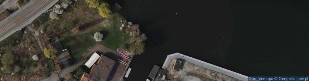 Zdjęcie satelitarne Ujście rz. Opływ Motławy do rz. Martwa Wisła