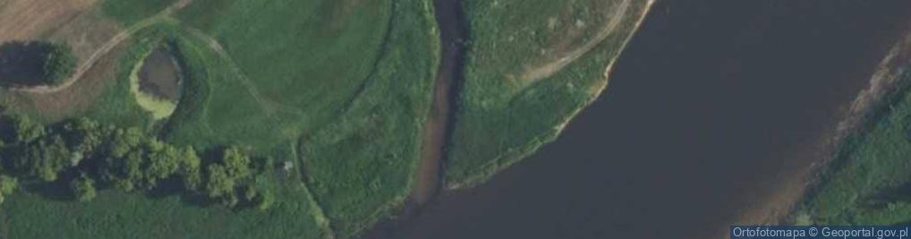 Zdjęcie satelitarne ujście rz. Orzyc - do rz. Narew