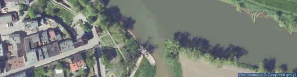Zdjęcie satelitarne ujście rz. Osobłogi- rz. Odra [L124