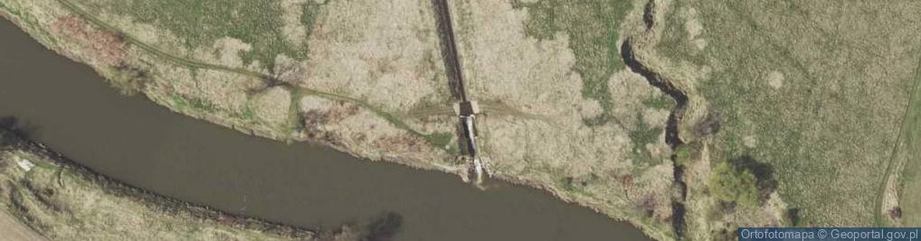 Zdjęcie satelitarne Ujście rz. Potok Gromiecki do rz. Wisła [L8