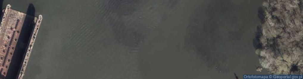 Zdjęcie satelitarne Ujście rz. Przekop Mieleński do rz. Odra