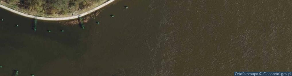 Zdjęcie satelitarne Ujście rz. Przekop Wisły do rz. Martwa Wisła