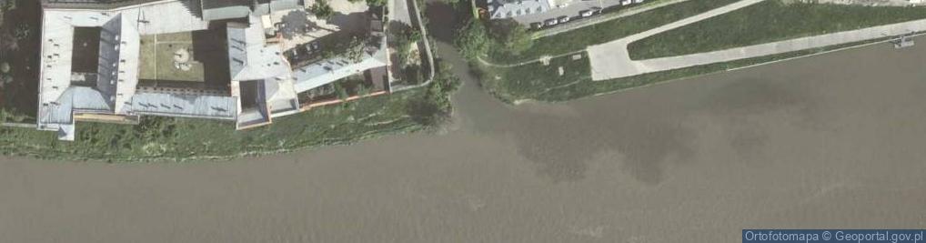 Zdjęcie satelitarne ujście rz. Rudawy- rz. Wisła [L75