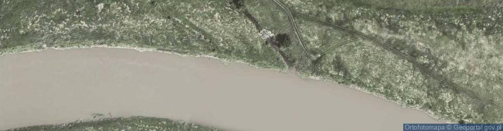 Zdjęcie satelitarne Ujście rz. Suchy Jar do rz. Wisła
