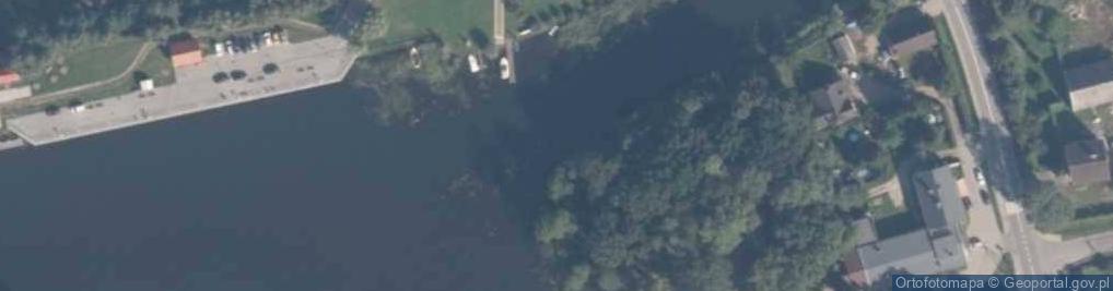 Zdjęcie satelitarne Ujście rz. Szkarpawa do rz. Wisła Królewska
