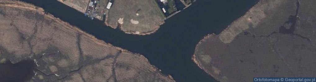 Zdjęcie satelitarne Ujście rz. Wielka Struga do rz. Młyński Rów i rz. Gęsia
