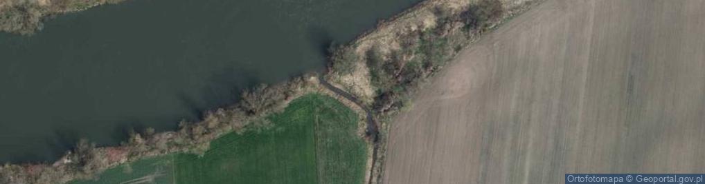 Zdjęcie satelitarne Ujście rz. Wiński Potok do rz. Odra
