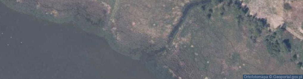 Zdjęcie satelitarne Ujście rz. Wrzosówka do Zatoki Wrzosowskiej (rz. Dziwna)
