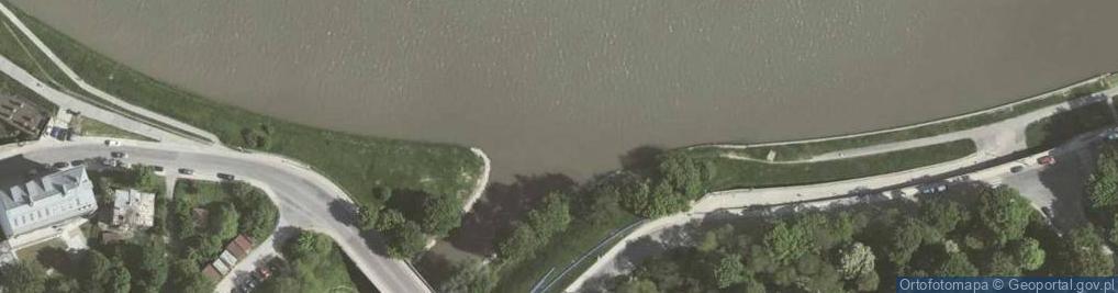 Zdjęcie satelitarne Ujście rzeki Wilgi- rz. Wisła [P78