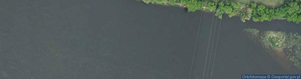Zdjęcie satelitarne wejście do portu drzewnego- rz. Wisła [P744