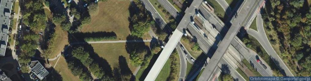 Zdjęcie satelitarne kładka - winda