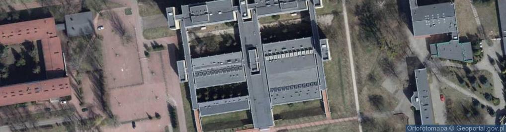 Zdjęcie satelitarne Wydział Fizyki i Informatyki Stosowanej