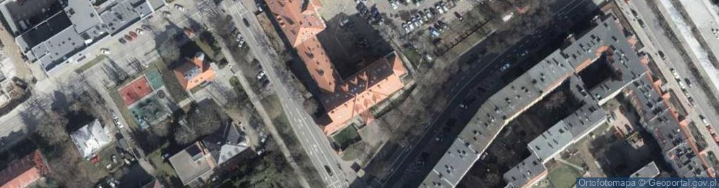 Zdjęcie satelitarne Uniwersytet Szczeciński Wydział Matematyczno-Fizyczny
