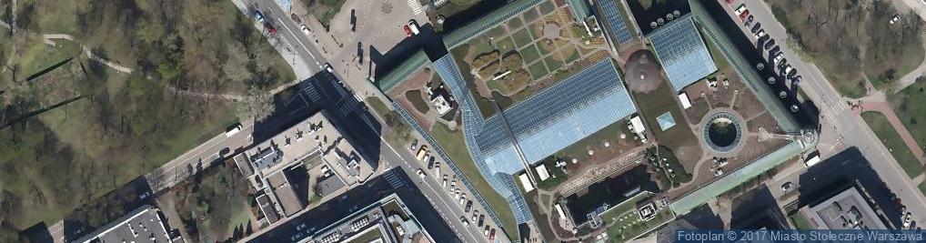 Zdjęcie satelitarne Biblioteka Uniwersytecka (BUW)