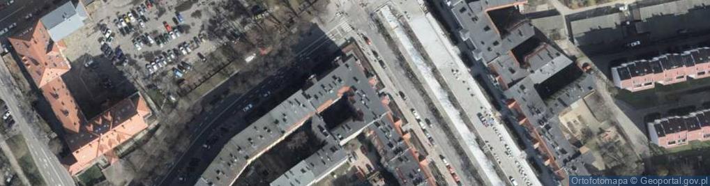 Zdjęcie satelitarne Administracja Uniwersytet Szczeciński