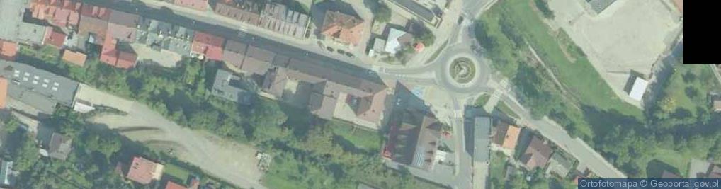 Zdjęcie satelitarne Urząd Gminy Limanowa