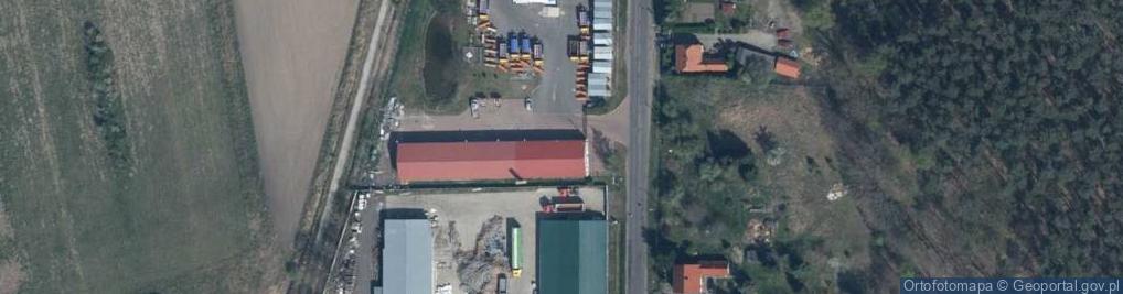 Zdjęcie satelitarne GDDKiA Obwód Drogowy Trzebiel