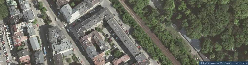 Zdjęcie satelitarne Urząd Transportu Kolejowego Oddział w Krakowie