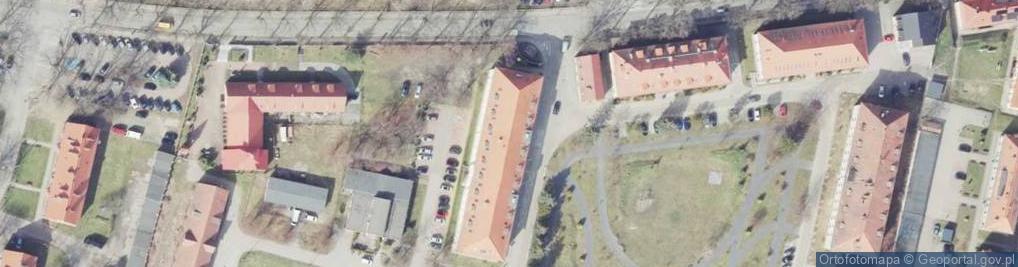 Zdjęcie satelitarne Powiatowy Urząd Pracy w Krośnie Odrzańskim