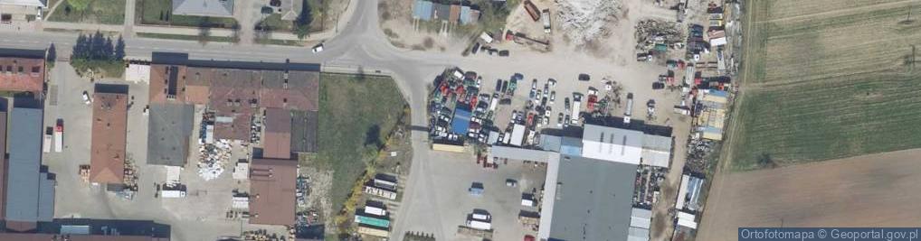 Zdjęcie satelitarne Żebrowski transport Zambrów żwir piasek kruszywo usługi koparką