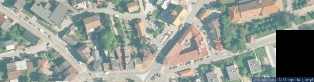 Zdjęcie satelitarne Burdek. Zakład Kamieniarski. Kalwaria Zebrzydowska. Barwałd.