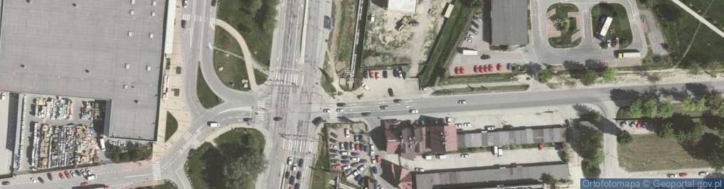 Zdjęcie satelitarne Zwyżka, podnośnik koszowy