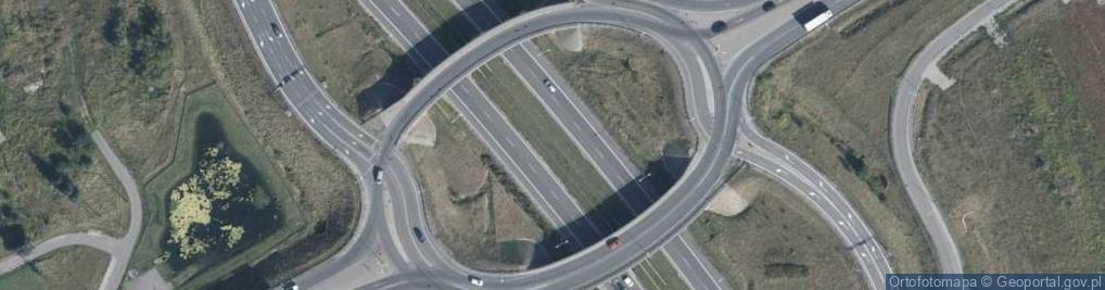 Zdjęcie satelitarne Węzeł 13 Lublin Tatary