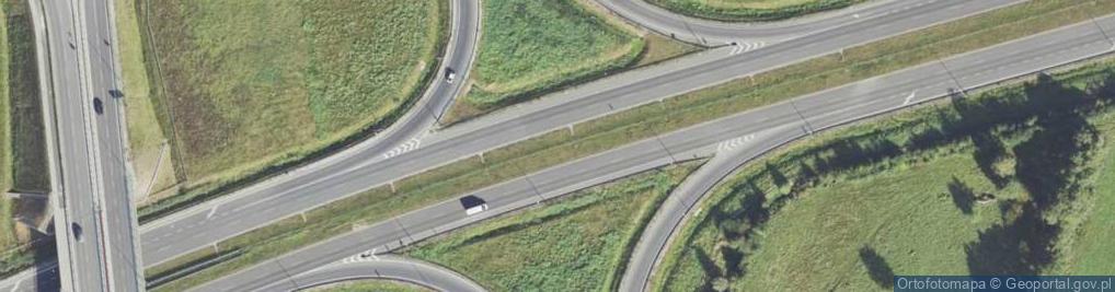 Zdjęcie satelitarne Węzeł 24 Koszalin Wschód